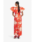 Leo Lin Lucinda Maxi Dress Saffron Peony Print - Dresses