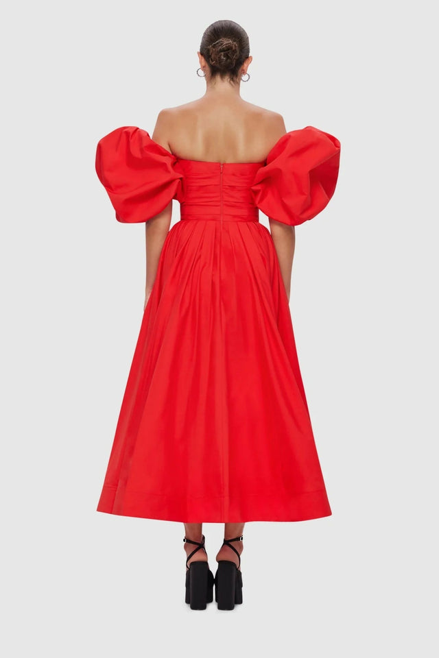 MatildaPuffSleeveMidiDress5
