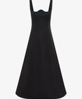 Leo Lin - Odette Midi Dress - Ebony - 14 / Black - Dresses