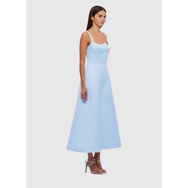 Leo Lin Odette Midi Dress in Sky Blue Size 6 - 6 / Blue - Dresses