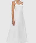 Leo Lin Odette Midi Dress - Snow - 8 / White - Dresses