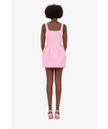 Leo Lin Piper Floral Appliqué Bell Shape Mini Dress - 8 / Pink - Dresses