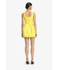 Leo Lin Piper Floral Appliqué Bell Shape Mini Dress - Sunshine - Dresses