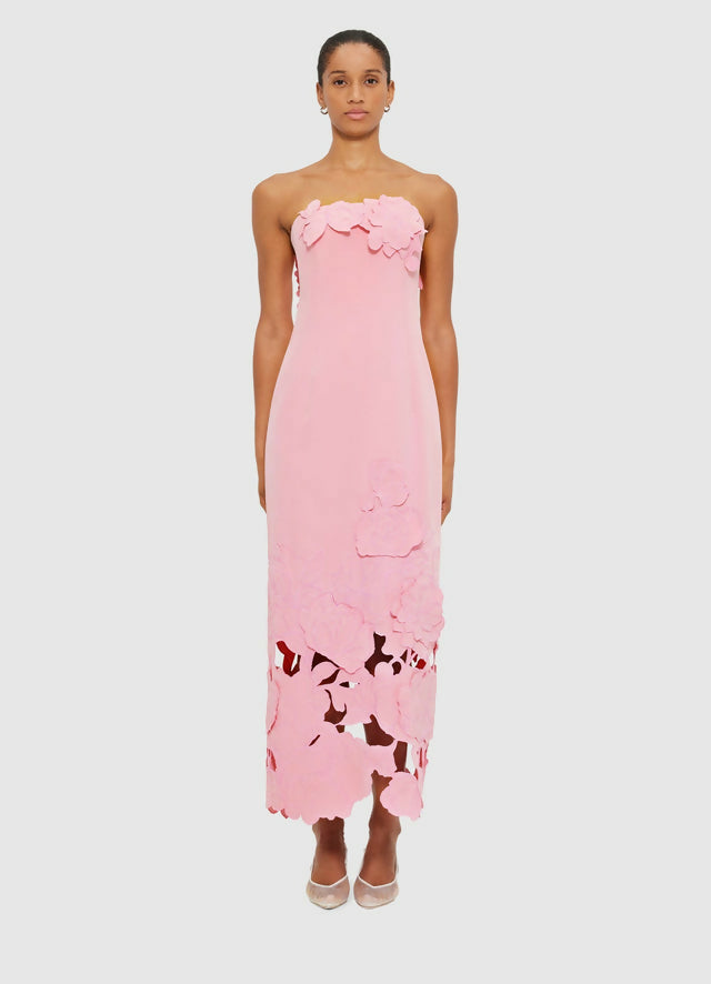 LLSS25046_Rayna-Applique-Bustier-Midi-Dress_Flamingo_1_d775effc-7186-4844-a979-ddde88a3df19