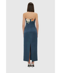 Leo Lin Rayna Appliqué Floral Bustier Maxi Dress - 12 / Floral - Dresses