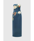 Leo Lin Rayna Appliqué Floral Bustier Maxi Dress - 12 / Floral - Dresses