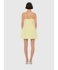 Leo Lin Rosario Tweed Petal Bustier Mini Dress - Sorbet Yellow - 10 / Yellow - Dresses