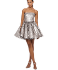 Leo Lin Skye Sequin Bustier Mini Dress - Metallic | Passion For Fashion Leo Lin Skye Sequin Bustier Mini Dress - Metallic | Passion For Fashion