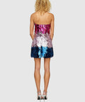 Leo Lin Stefani Sequin Strapless Mini Dress - Nightfall - 6 / Multi - Dresses