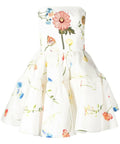Leo Lin - Leo Lin The Fields Embroidered Bustier Mini Dress