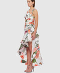 Leo Lin Tyler Asymmetric Gown Lush Size 8,10,12 - Dresses