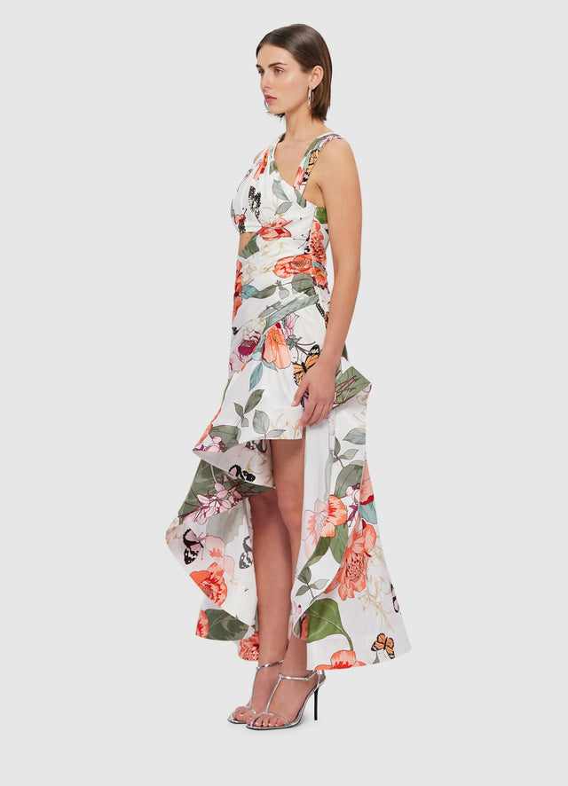 Leo Lin Tyler Asymmetric Gown Lush Size 8,10,12 - Dresses