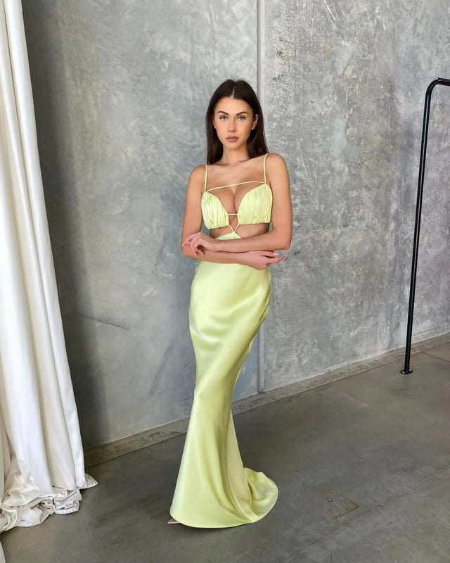Lexi Leia Dress | Mojito - 8 / Yellow - Dresses