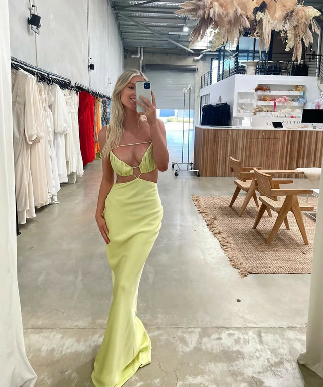 Lexi Leia Dress | Mojito - 8 / Yellow - Dresses