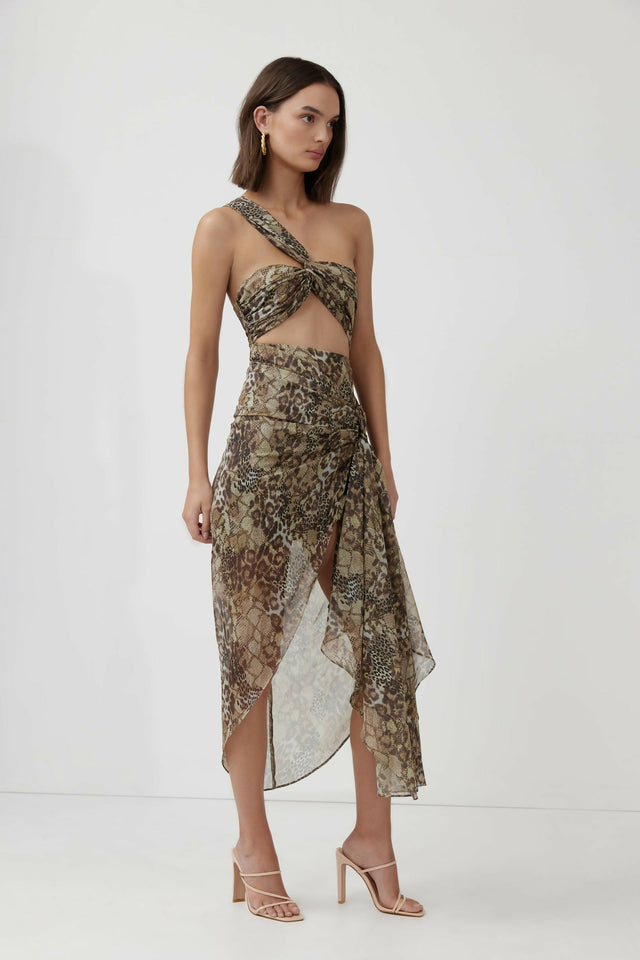 2175VLotusDressWildOlivePrint1