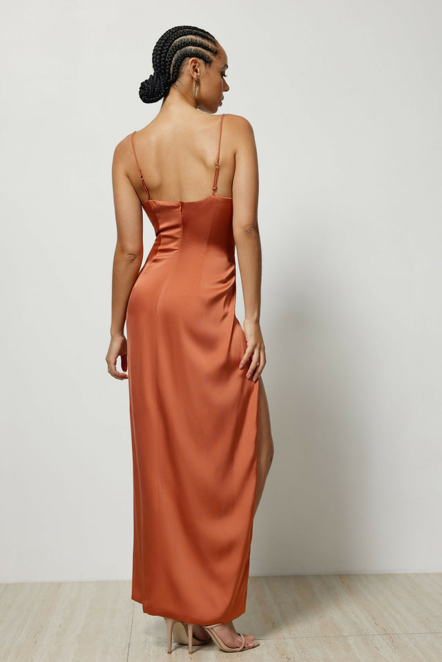 Lexi Mila Dress | Rust - Dresses