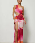 Lexi Zaniah Gown Fuchsia Liquify - 8 / Multi - Dresses