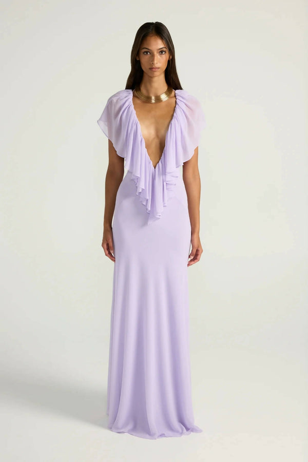 Ance Gria Clover Gown Dress Lavender Size XS / AU 6