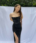 Lia Stublla Alexia Gown - 8 / Black - Dresses