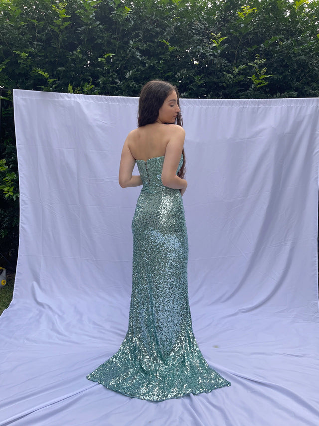 Lia Stublla Chanel Gown - 8 / Blue - Dresses