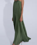 Lidee Black Tie Gown in Moss - 8 / Green - Dresses