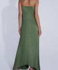Lidee Black Tie Gown in Moss - 8 / Green - Dresses