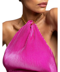 L’Idee Klum Chain Gown in Flamingo Pink Size 8 - 8 / Pink - Dresses