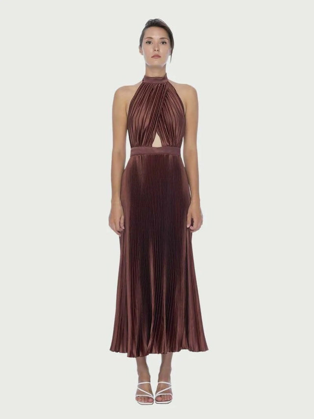 L’idee Renaissance Gown Chocolate - 6 / Brown - Dresses