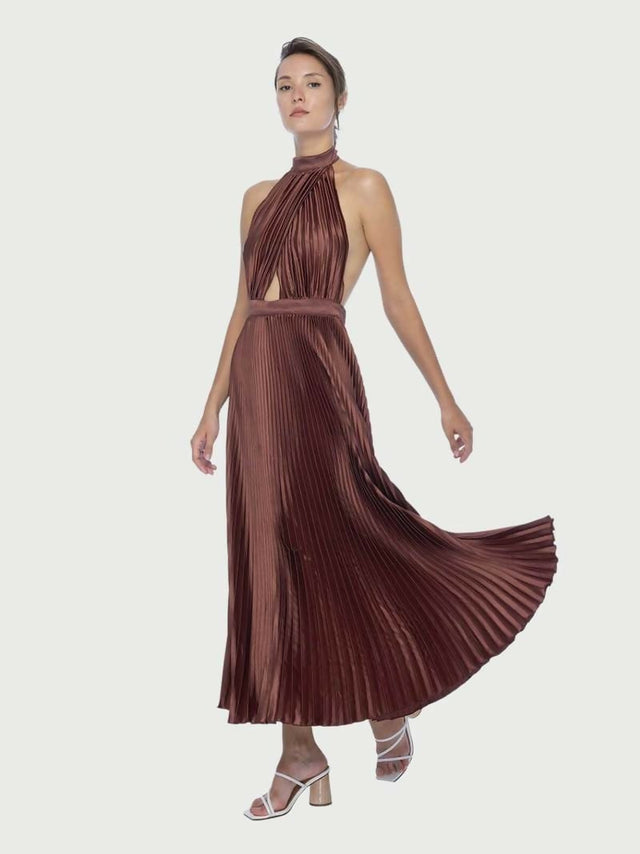 L’idee Renaissance Gown Chocolate - 6 / Brown - Dresses