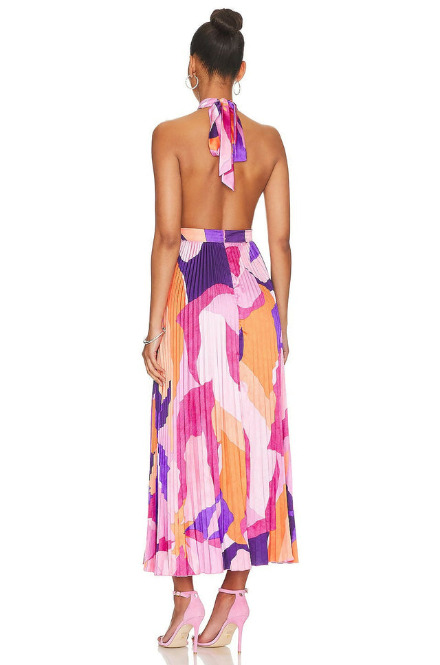 L’Idee Renaissance Gown in Capri Print Pink Size 8 - 8 / Multi - Dresses