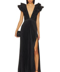 L’idee Tuileries Split Gown - Noir - 8 / Black - Dresses