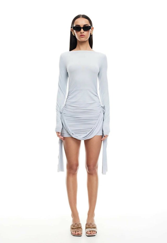 Lioness Glory Mini Dress Grey - 8 / Gray - Dresses