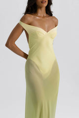 Natalie Rolt Brielle Gown Dress Citrus Yellow view 3