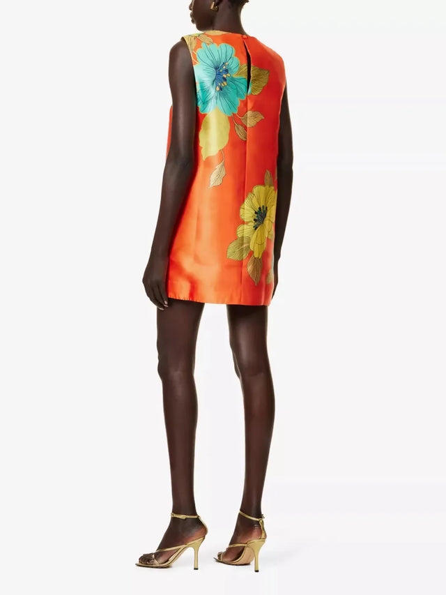 Alemais Piato Mini Dress Marigold Orange