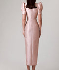 LN Family - LN Family Fitted Dress in Champagne Colour