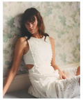 Lovaan Amelia Cutwork Embroidered Dress White - Dresses