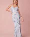 Love Shack Fancy Rialto Gown Blue Whisper - 8 / Blue - Dresses