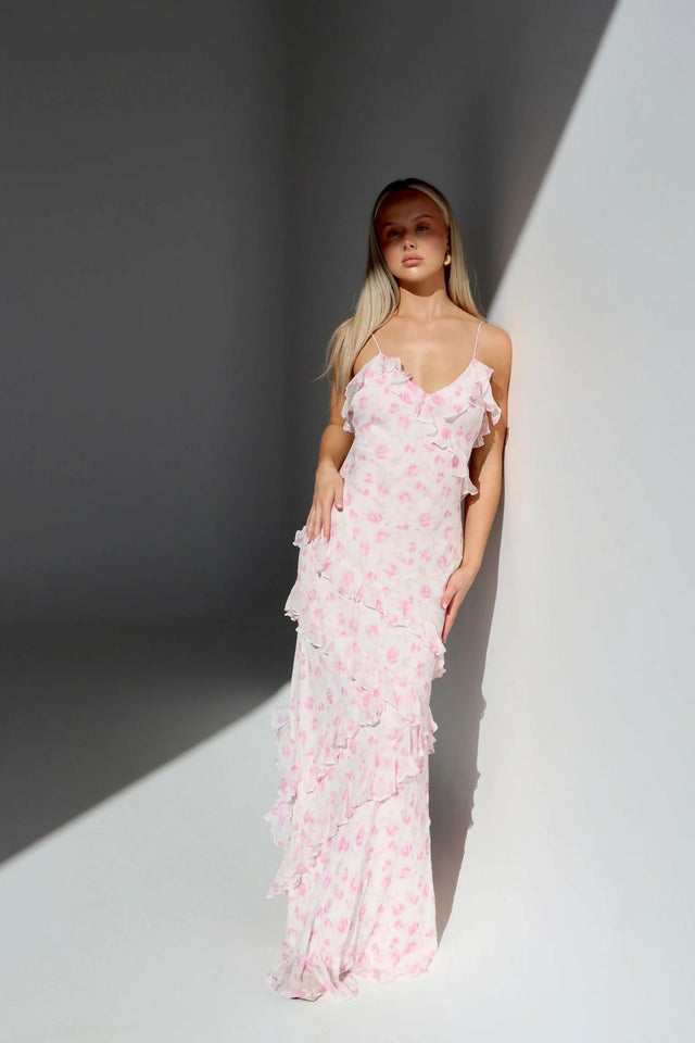 Love Shack Fancy Rialto Gown Sterling Dusk - 8 / Pink - Dresses
