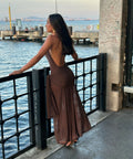 Lulu Souza Yōsei Dress In Brown - 8 / Brown - Dresses