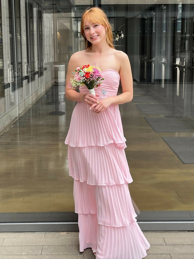 Lulus Princess Moment Gown - 6 / Pink - Dresses