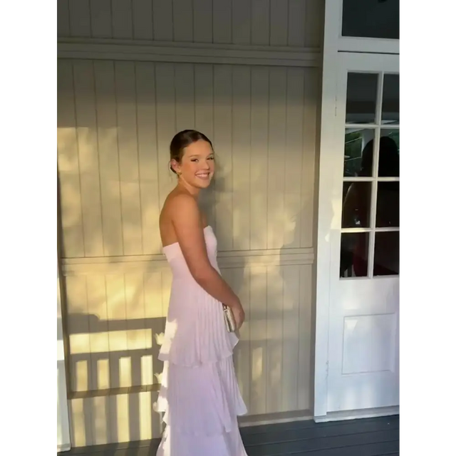 Lulus Sensational Tiered Maxi Dress Pink Size S - 8 / Pink - Dresses