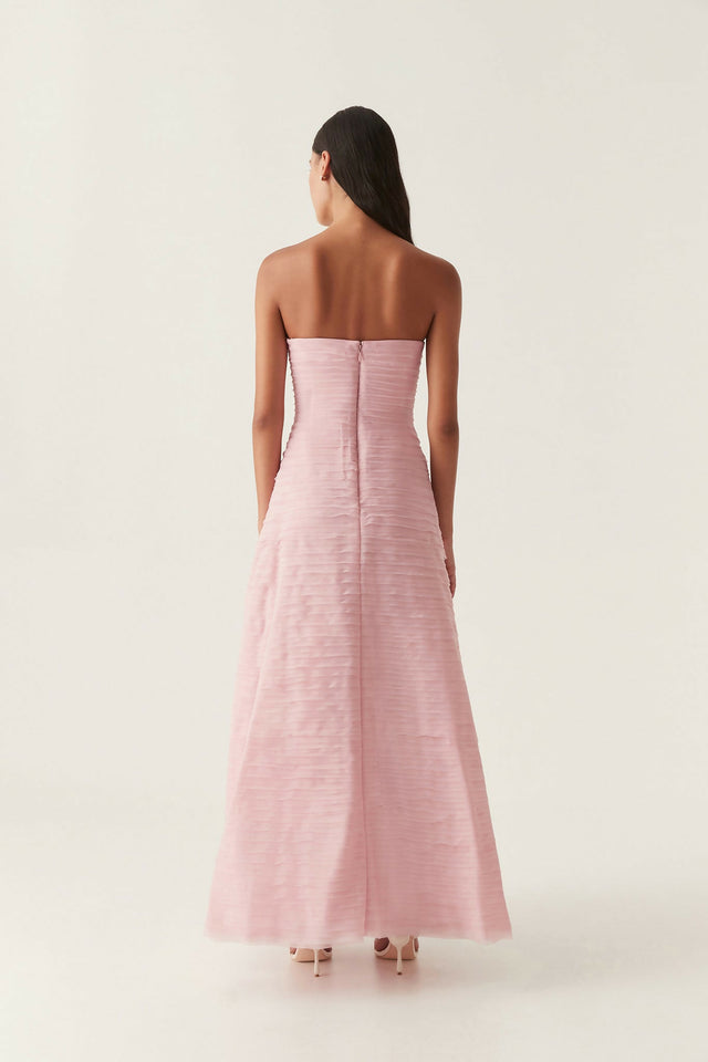 Aje Soundscape Maxi Dress in Chalk Pink