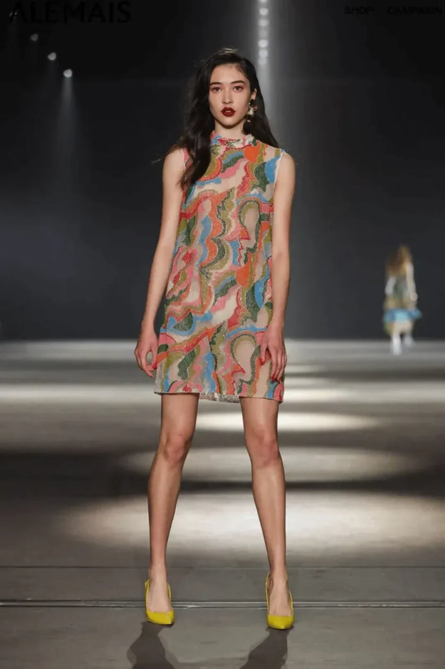 Alemais The Five Bead Embellished Dress Multi