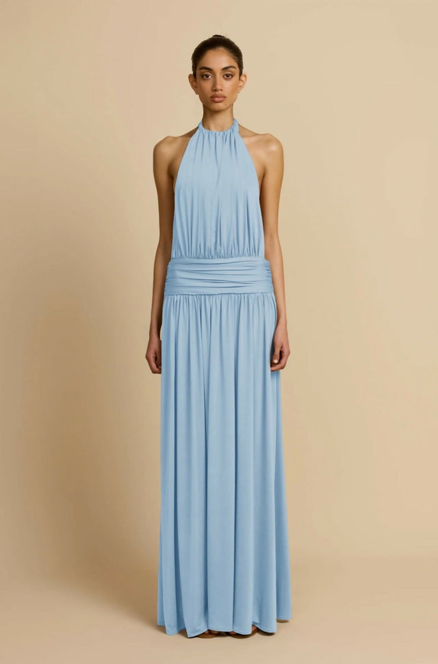Arcina Ori Santina Maxi Dress Sky Blue Size S / AU 8