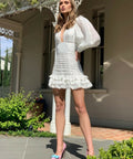 Mackenzie Mode Mariposa Mini Dress - 8 / White - Dresses
