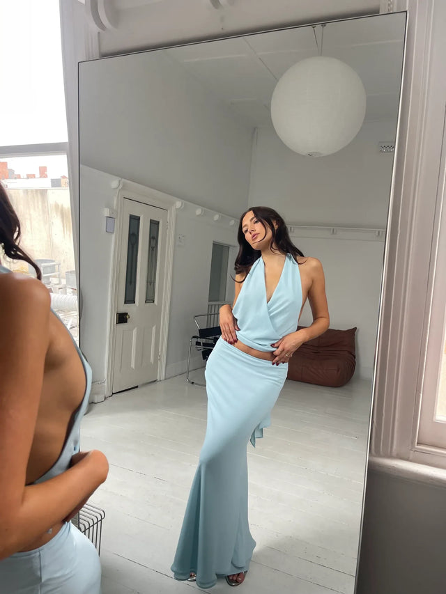 MADISON GRACE The Rae Skirt & Top - 6 / Blue - Outfit Sets
