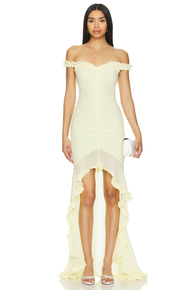 Majorelle Chandra Gown - 6 / Yellow - Dresses
