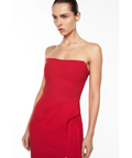 Manning Cartel Asymmetrical Games Strapless Gown Red Size 10 - 10 / Red - Dresses