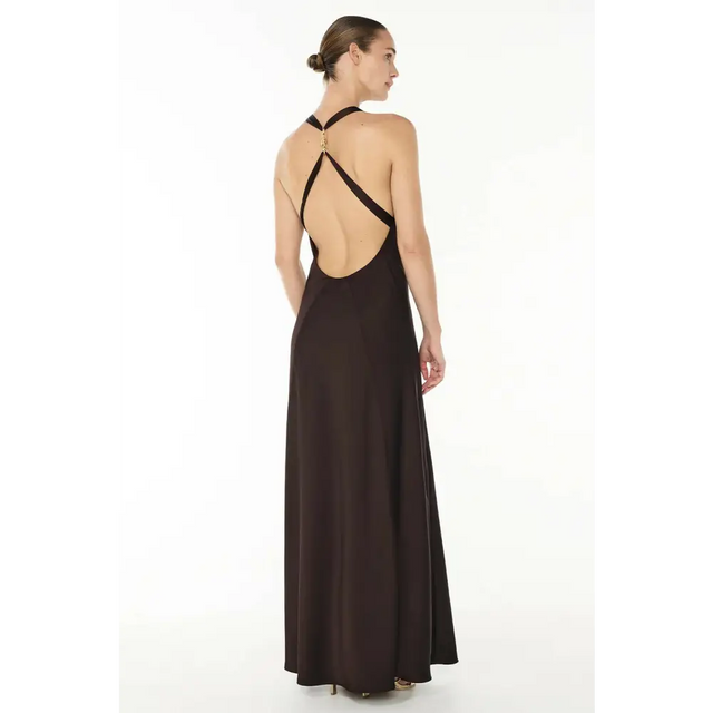 Manning Cartell Charmed Cowl Slip Dress Dark Chocolate Size 4 6 8 10 & 12 - Dresses