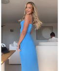 Manning Cartell Double Time Pleat - Blue - 6 / Cerulean Blue - Dresses